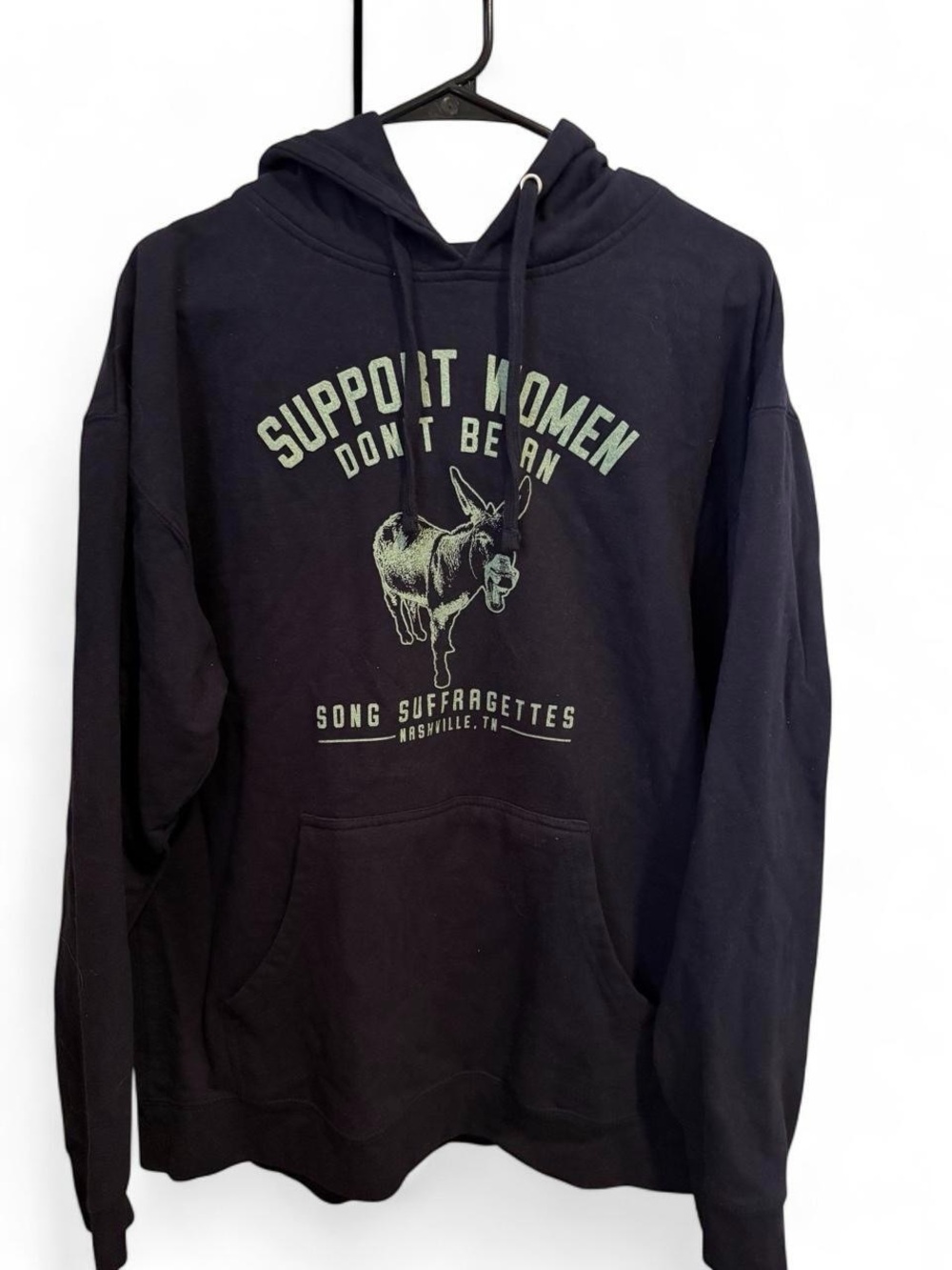 Support Women Don't Be An A** Hoodie - Navy